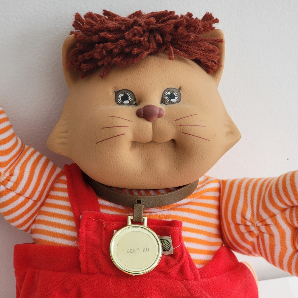Cabbage Patch Kids Koosa Cat Pet Doll Vintage 80s Coleco Collector - Picture 8 of 11